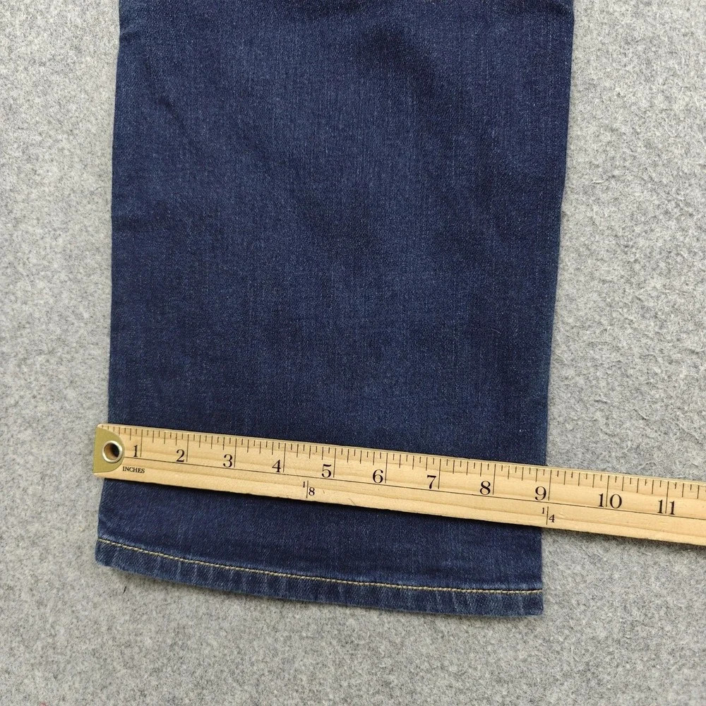 True Religion Ricky Jeans Mens 46x34 Blue Wash Relaxed Straight Stretch Denim
